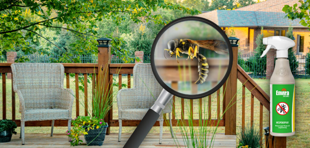 Banner mit Envira Wespen Abwehrspray 500ml